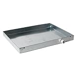 Heavy-Duty Galvanized Steel Drain Pan – Premium, Rust-Resistant HVAC Condensate Pan – Leak-Proof for Maximum Protection – With Hole Option (22'x24'x2')