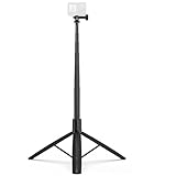 Large compatibilité : le trépied selfie stick est compatible avec les caméras de sport, les caméras sans miroir, les caméras compactes, les microphones et autres accessoires.Convient à divers scénarios extérieurs tels que les conventions d'anime, la diffusion en direct, la photographie en extérieur et les vlogs.