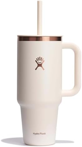 Hydro Flask Travel Tumbler with Handle, Lid and Straw - Insulated...