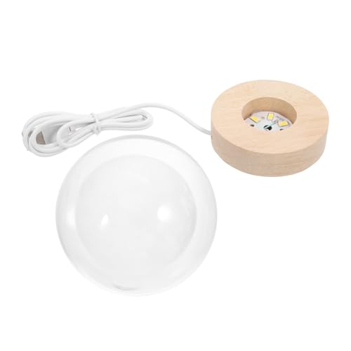 Lámpara de Mesa Nocturna Bola de Cristal 8cm USB miniatura 1