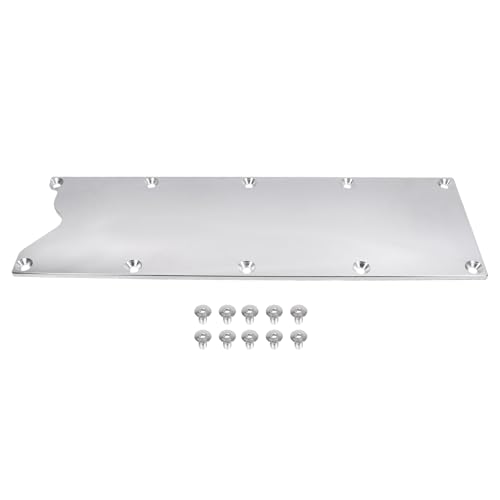 LS Gen III (3) Valley Pan Cover Plate Billet Aluminum Low Profile Dress Up Engine Cover 551629(No Knock Sensor) LSX LS1 LM7 LR4 LQ4 LS6 L59 LQ9 LM4 L33,LS Gen 3 (III) Valley Cover Plate Kit