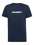 Algodón orgánico Mammut Camiseta para hombre Core Logo, marine, M
