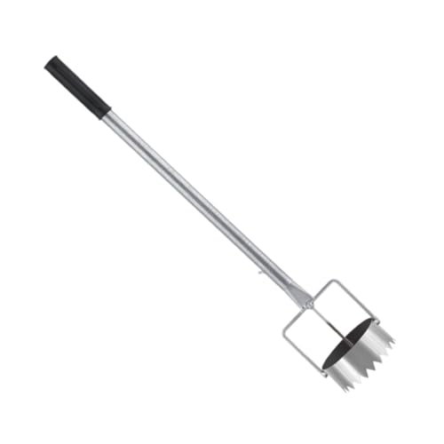 KESOTO Herramienta de Plantación con Mango Retráctil para Agujeros de Césped, 9 Cm de Diámetro