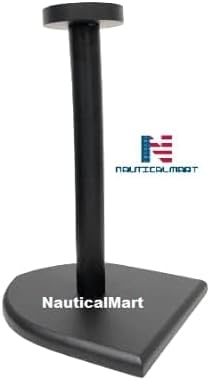 Miniatura 8 de NauticalMart Soporte de casco de madera negro Soporte de exhibición - Casco medieval de armadura