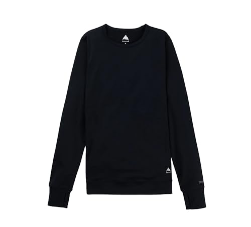 Burton Women's Midweight Base Layer Crewneck (US, Alpha, X-Large, Regular, Regular, True Black)