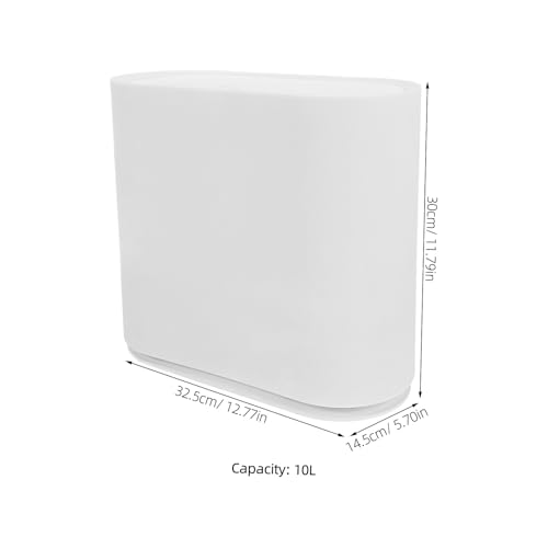 Bote de basura Luxshiny con tapa y pedal para cocina y baño miniatura 2