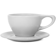 notNeutral Lino Porcelain Cup & Saucer Large Latte 12 oz 12 oz, 1