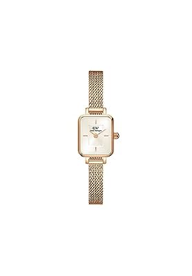 Daniel Wellington Quadro Orologi 15.4x18.2mm Double Plated Stainless Steel (316L) Rose Gold