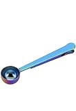 Flamingo Haute Couture scoop with clip, Multicolor, Rainbow, Stainless Steel, coffee, tea, protein p