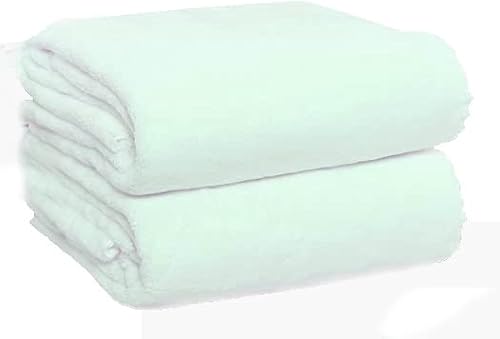 Wefive Microfiber Bath Towel Sheet Set Quick Drying Coral Velvet Highly Absorbent Towels Bath Fitness, Bathroom Shower Sports Yoga Towel 2 Pack (2 Pack of White)