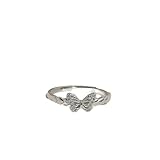 Anillo de mariposa de plata para mujer, anillo ajustable, accesorios de joyería para cumpleaños, fiestas, eventos
