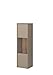 Produktbild Germania 2329-245 Hängevitrine Calvi, Steingrau/Navarra-Eiche-Nb. 35 x 40 x 140 cm (BxHxT)