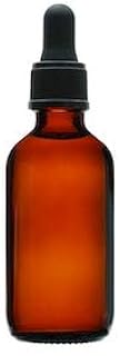 30ml Amber Glass Tincture Dropping Bottle with Graduation with Black Cap (Case of 345)