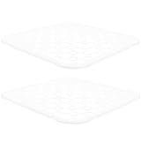 SOLUSTRE 2 Stück Schutzmatten für Küchenspülen aus Kunststoff Schnell Ablaufende Spülbeckenpolster mit Rutschfester Oberfläche für Küchenarbeitsplatte