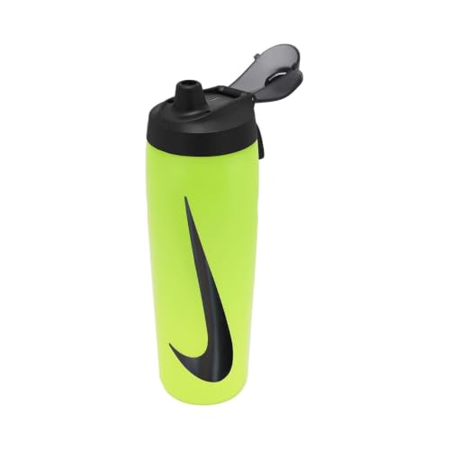 Image of Nike REFUEL BOTTLE LOCKING LID 24 OZ - VOLT /BLACK /BLACK IRIDESCENT, 709 ML