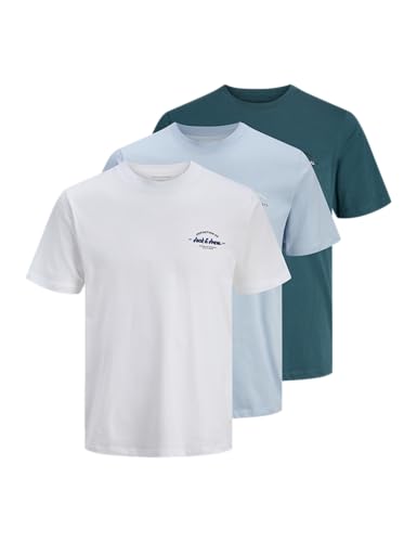 JACK & JONES Jjbrandon Tee Ss Crew Neck 3Pk Mp – Ansicht 1