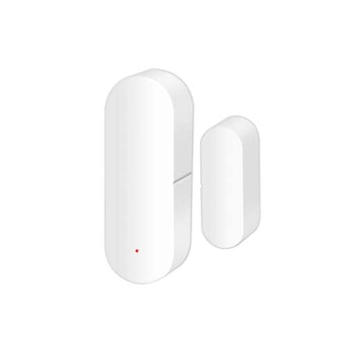 BlesConi Capteurs d'alarme de porte et fenêtre, aimants de porte à induction intelligents pour système de sécurité domestique, blanc (lot de 2)