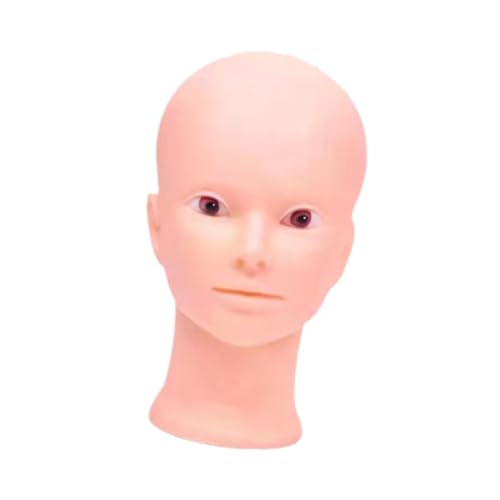 Cabeza de maniquí para pelucas sin maquillaje para diseño y peinado