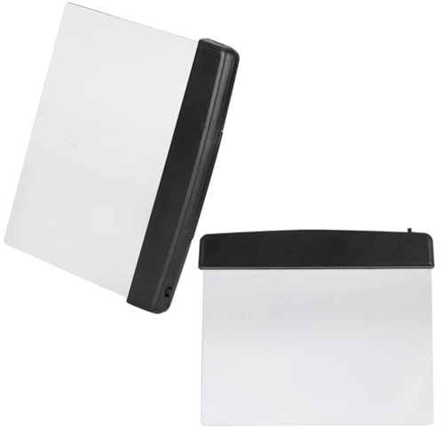 Beufee 2pcs lampe de lecture à led, panneau de lumière de livre plat portable protection des yeux signet lumière famille étude livre page panneau de lumière pour livres lisant au lit la nuit