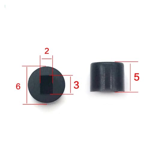Capuchon de commutateur autobloquant A28 6x5mm pour bouton 5.8 7 8 8.5mm