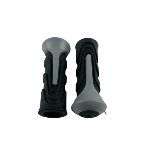Image of Shrenik Kids Bicycle Handle Grip Cycle 12T 14T 16T 20T Bikes Dual Color Non Toxic Soft Rubber Anti-Slip Length 10.5 CM for Age Group 2-9 Years Dual Tone Color (Grey)