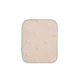 Reidio 1pcs Waterproof Toddler Mattress Pads Cotton Baby Bed Pad Washable Reusable Incontinence Pads Bed Underpads Mattress Protector for Adults Elderly Kids Pets (Khaki, 11.8 * 17.7in(30 * 45cm))