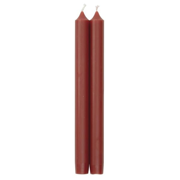 Caspari 10-Inch Tapers Dripless Smokeless Unscented Candles Spice Set of 2