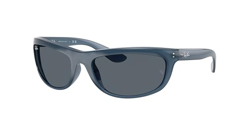 Ray-Ban RB4089 Sunglasses Bundle: RB 4089 BALORAMA 6042R5 Opal Blu/Blue Crystal Standard and Eyewear Cleaning Kit