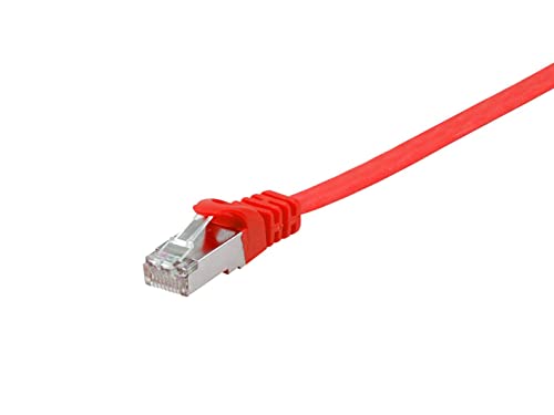 Cable Patch Flat CAT 6A U/FTP 10.0 m Rojo miniatura 1