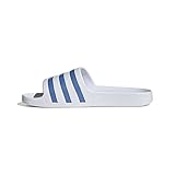 Nicht wasserfest adidas Damen Adilette Aqua Schlappen, Ftwr White/Blue Fusion Met./Ftwr White, 40 2/3 EU