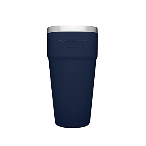 Yeti Rambler 26 Oz Stackable Cup, Vacuum Insulated, Stainless Steel With No Lid, Navy #TOP4