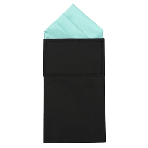 Image of Mens Pre-Folded Pocket Squares on Card Pocket Handkerchief for Suit Accessories