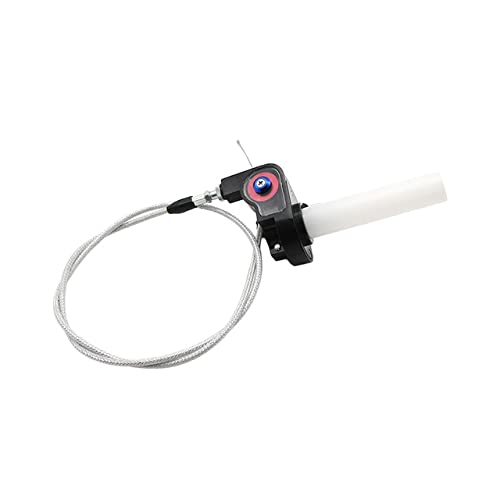 Universal 22mm 7/8" Twist Throttle Handle Grip + Cable for Cross-Country Motorcycle 250 Dirt Pit Motor Bike Motorcycle CRF70 TTR KLX110 SSR Thumpstar YCF（Red） by 0769FUWU - Image 3