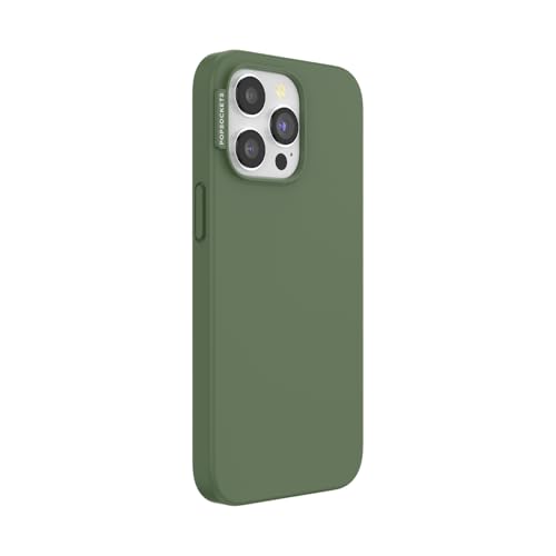 POPSOCKETS iPhone 15 Pro Max Case Compatible with MagSafe, Phone Case for iPhone 15 Pro Max, Wireless Charging Compatible, Case Only - Olive