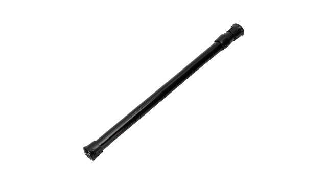 Yctze Spring Tension Window Rods, Adjustable Small Tension Rod Black Telescopic Spring Tension Rod for Kitchen Bathroom Wardrobe Utensils (25-40 thin rod with a diameter of 1.3cm)