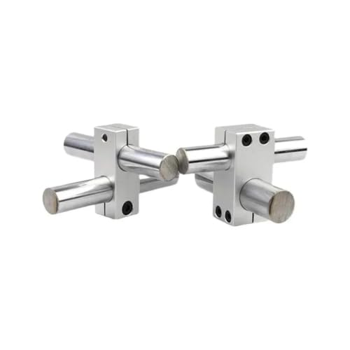 Abrazadera cruzada de eje óptico con doble tornillo y conector de aluminio de 28x28 mm 4