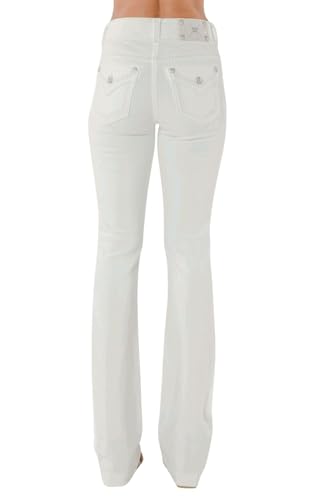 Miss Me Women's Adeline Saddle Stitch Faux Flap Pockets High-Rise Bootcut Jeans