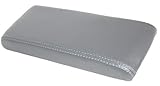 Fits 1986-1992 Toyota Supra MK3 Synthetic Gray Leather Center Console Lid Cover (Skin Only)