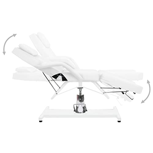 CUMYZO Massage Table White 70.9"x24.4"x(34.3"-44.1") Health & Beauty,Personal Care,Massage & Relaxation,Massage Tables - Image 3