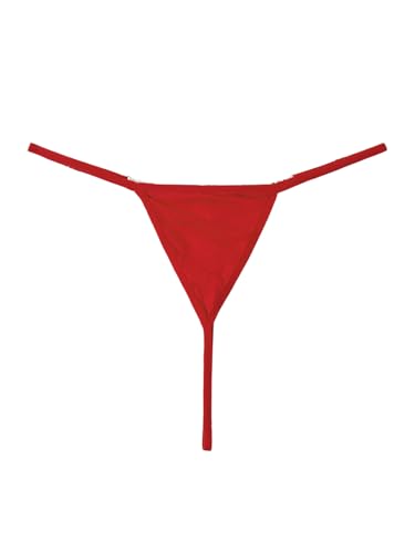 Image of RoseSeek Women's Sparkling Butterfly Chain Underwear Low Rise Cheeky G String Panty