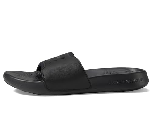 Image of Under Armour Men's Ignite Select Slide Sandal, (002) Black /Black /Ultimate Black, 9 UK