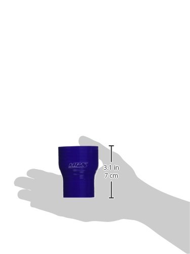 Image of HPS HTSR-150-200-BLUE Silicone High Temperature 4-ply Reinforced Reducer Coupler Hose, 80 PSI Maximum Pressure, 3 inch Length, 1-1 /2 inch > 2 inch ID, Blue