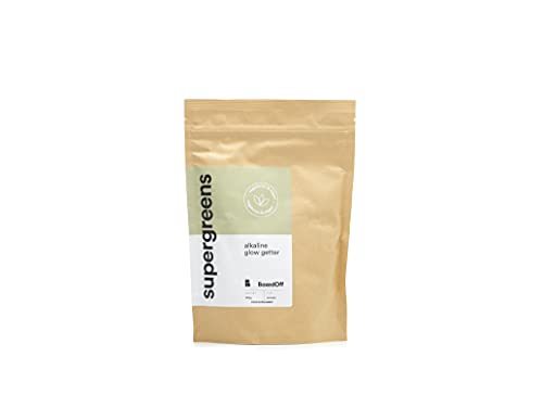 Super Greens Powder - 17 Natural Ingredients Superfoods and Beauty Blend. Boosts Energy, Immunity, Recovery, Focus, Gut Health, Anti-Aging and More - 300g (30-60 Servings) Vegan - Made in UK