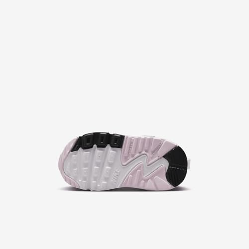 Nike Air Max 90 EasyOn Baby/Toddler Shoes (HF6359-104, Shown: White/Pink Foam/Armory Navy/Wolf Grey) Size 42