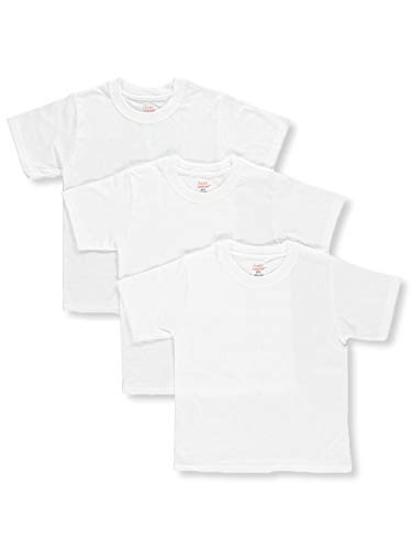 T-shirt col rond garçon lot de 3 blanc taille medium coton