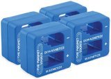 Master Magnetics 07524X4 Screwdriver Nut Driver Magnetizer Demagnetizer Fits Up to 0.5625 Square Tool Shaft Pocket Size Blue (Pack of 4)