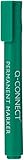 Tipo : permanente Q-Connect KF01773 - Rotulador, Verde, Pack de 10 Unidades