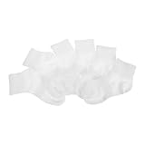 TOVINANNA 3 pares Calcetines Deportivos para Absorbentes de Sudor Transpirables con Malla Algodón Blanco Elástico para Actividades Escolares Aire Pack