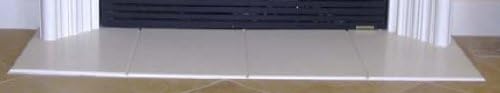 1" Flush Hearth Precast Fireplace Mantel and Surround in Paint Grade Gypsum