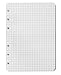 Produktbild Ringbucheinlage, DIN A6 Format 105 x 148 mm, 50 Blatt Papier, kariert, weiß